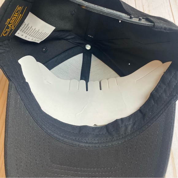 Yupoong The Classic Snapback Black Lighting Bolt Go Go Boots Logo Adjustable Hat - Picture 5 of 5